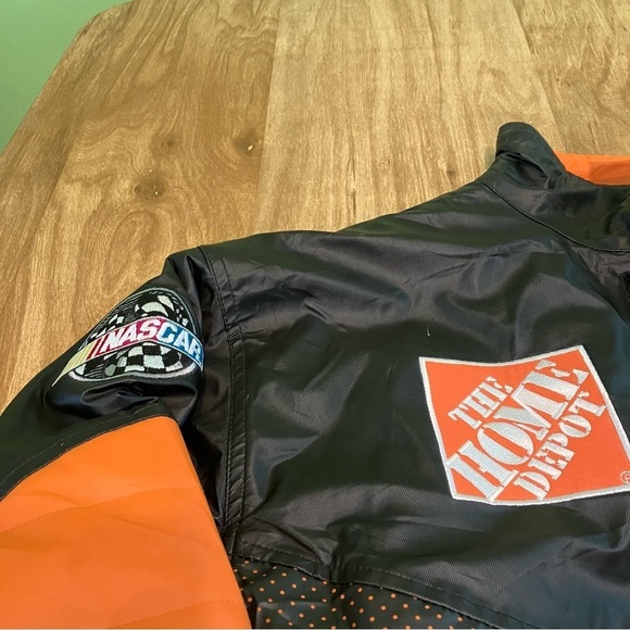 Chase Authentics NASCAR Home Depot Tony Stewart Faux Leather Jacket Mens Large - Picture 5 of 16